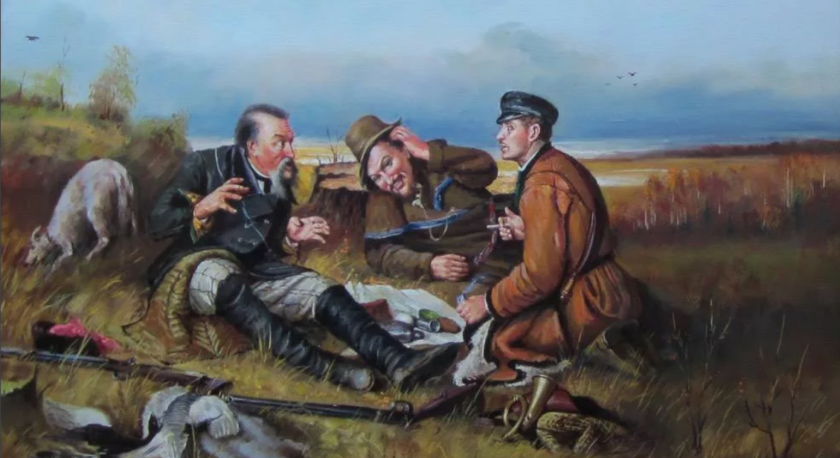 охотники на привале