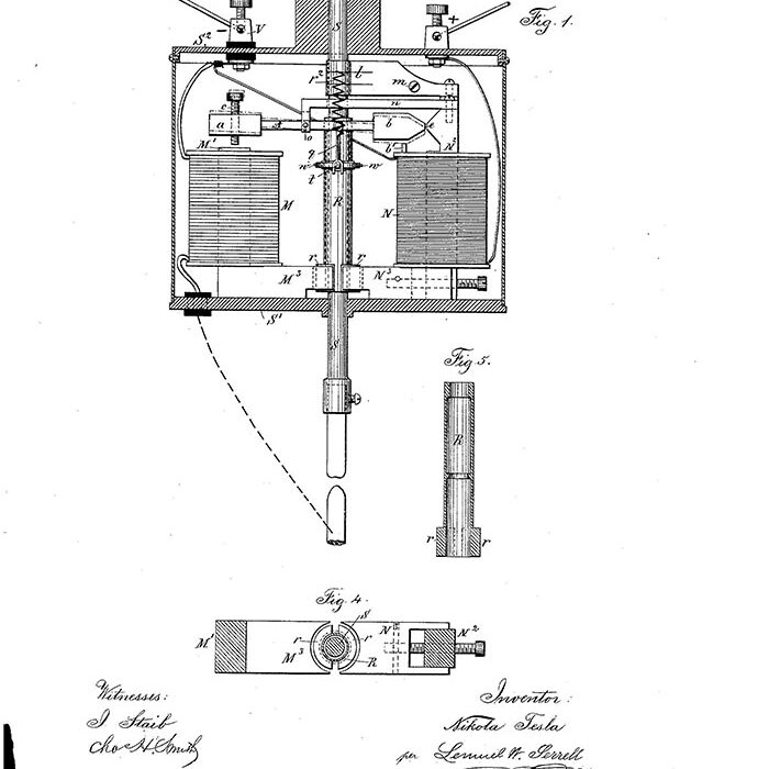 Никола Тесла получил более 300 патентов