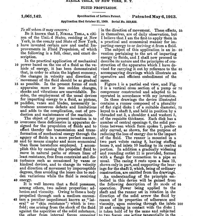 Никола Тесла получил более 300 патентов