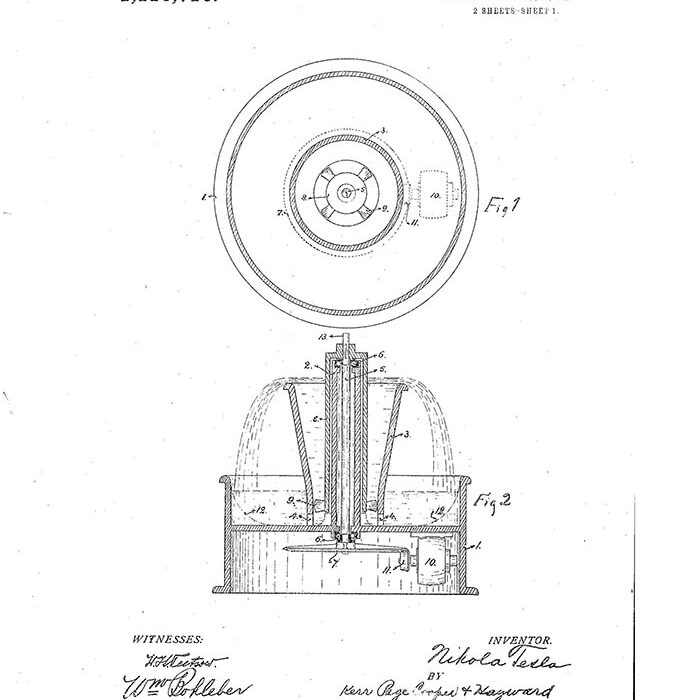 Никола Тесла получил более 300 патентов