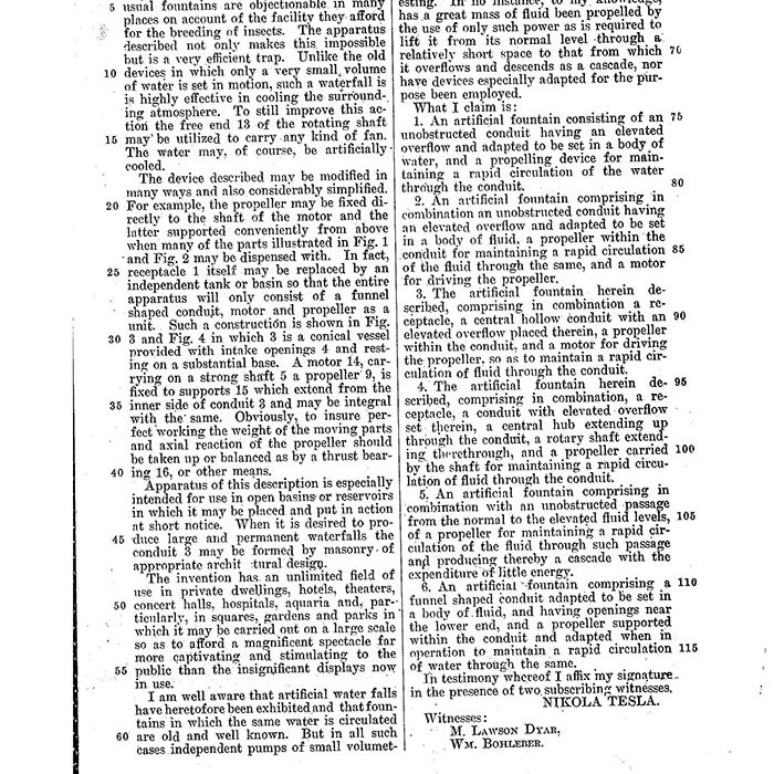 Никола Тесла получил более 300 патентов