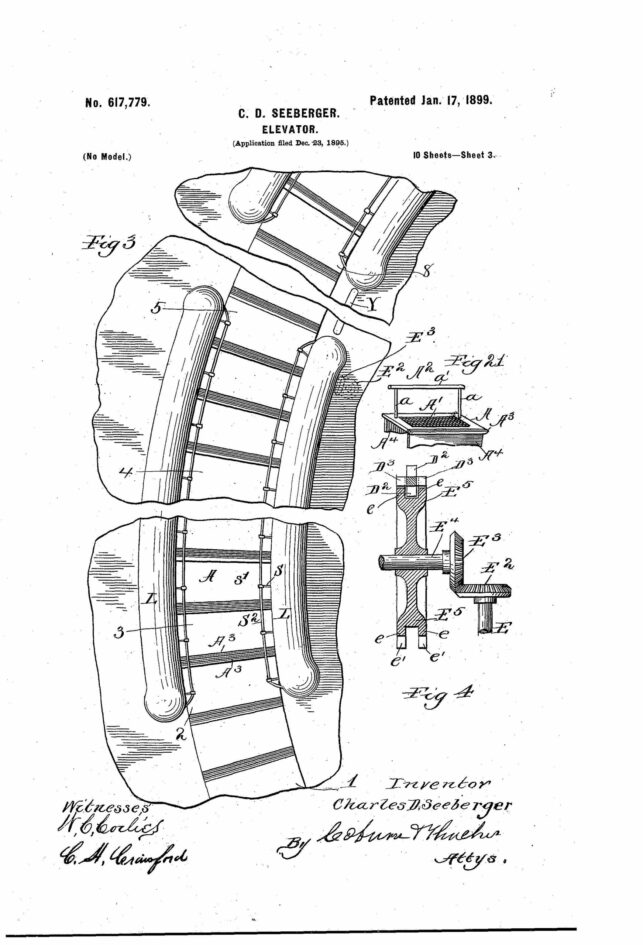 Elevator («Лифт») получил еще один американский изобретатель Чарльз Сибергер
