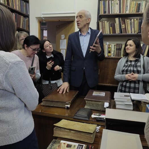 профессиональный визит библиотекарей РНТБ в Центральную научную библиотеку имени Якуба Коласа Национальной академии наук Беларуси