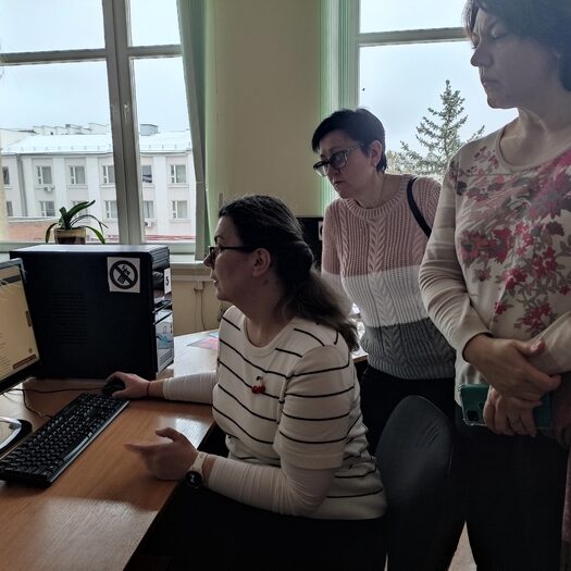 профессиональный визит библиотекарей РНТБ в Центральную научную библиотеку имени Якуба Коласа Национальной академии наук Беларуси