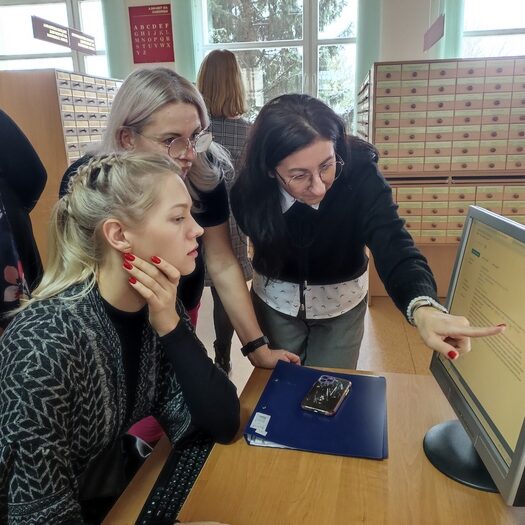 профессиональный визит библиотекарей РНТБ в Центральную научную библиотеку имени Якуба Коласа Национальной академии наук Беларуси