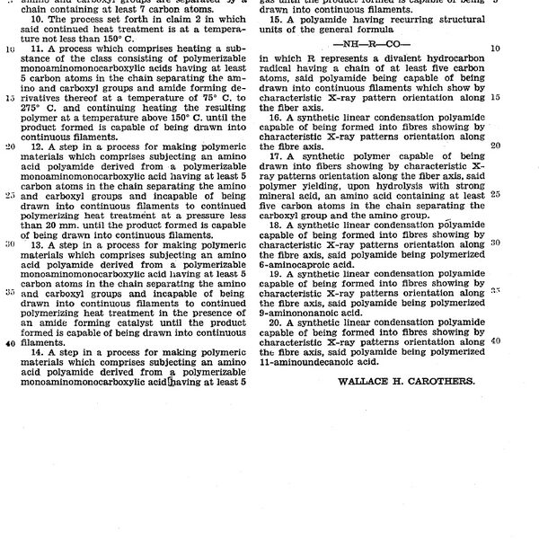 Патент (US2071253)