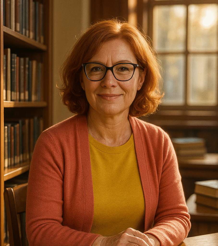 20250911_1132_Kind Librarian Portrait_simple_compose_01k4vyatxhen582fmd3n69xbk2